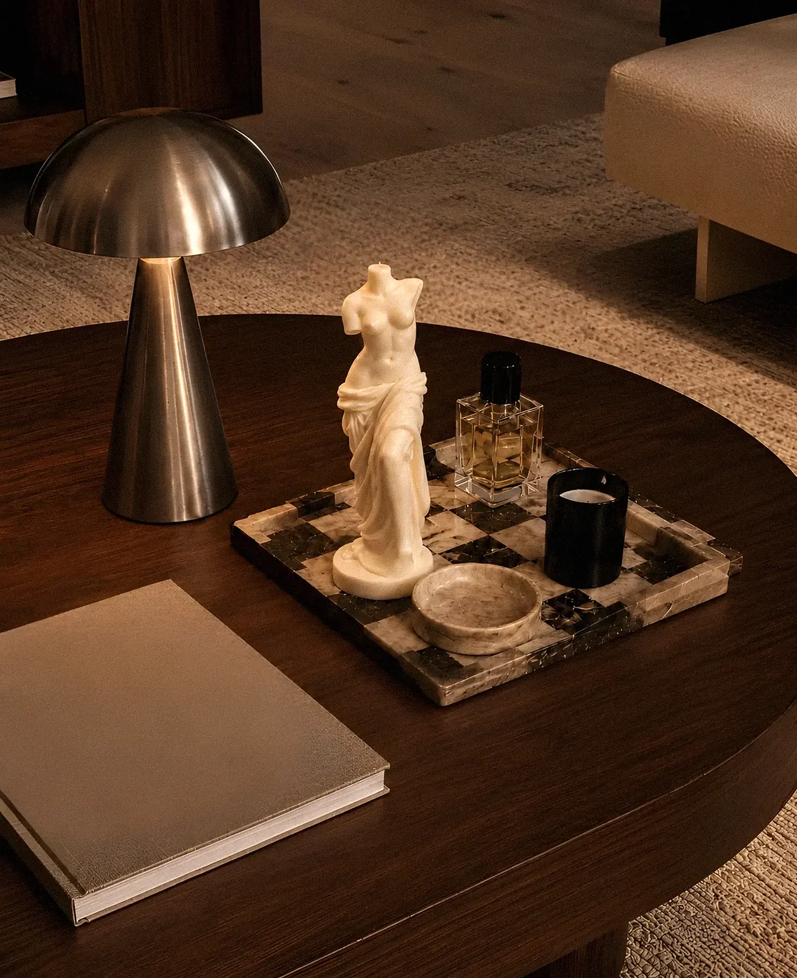 Canney sculptural candle