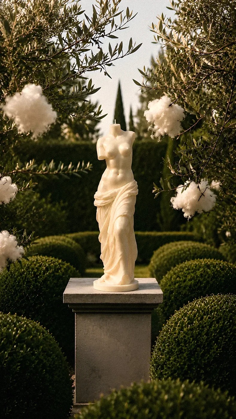 Canney sculptural candle
