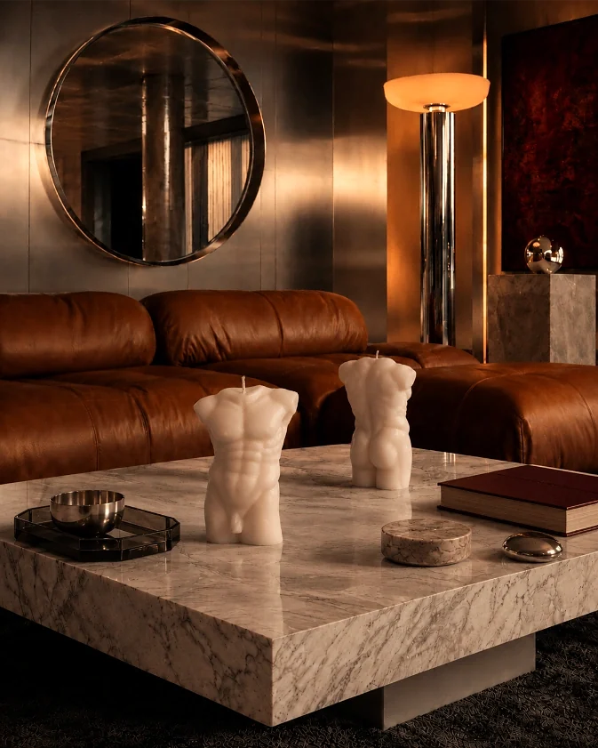 Vash sculptural candle